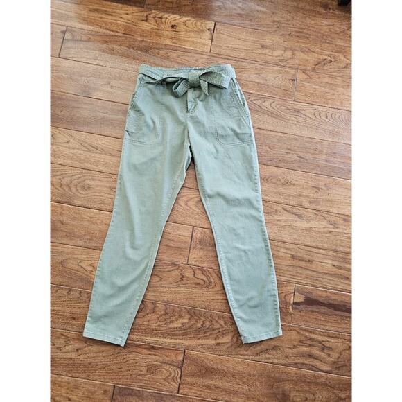 Vineyard Vines High Waisted Utility Pants Women's Size 2 Olive Green - Picture 1 of 9